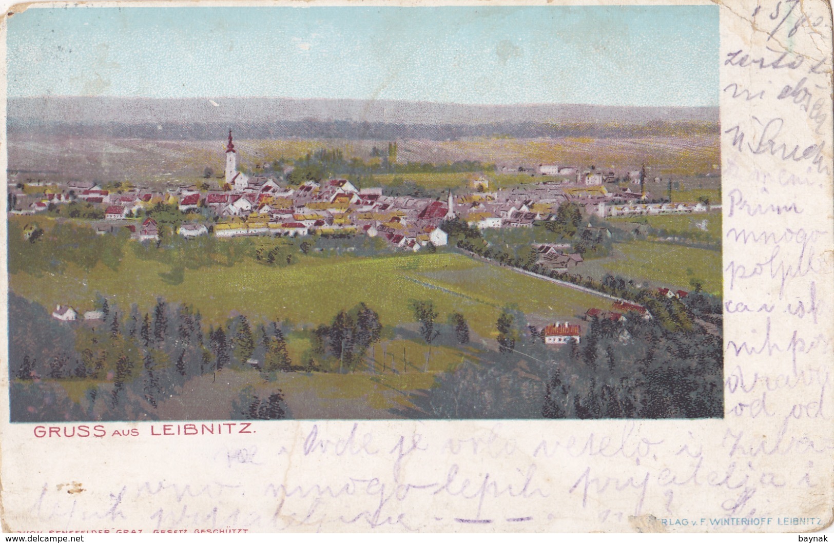 ST313  --  GRUSS AUS LEIBNITZ  --  1902 - Leibnitz