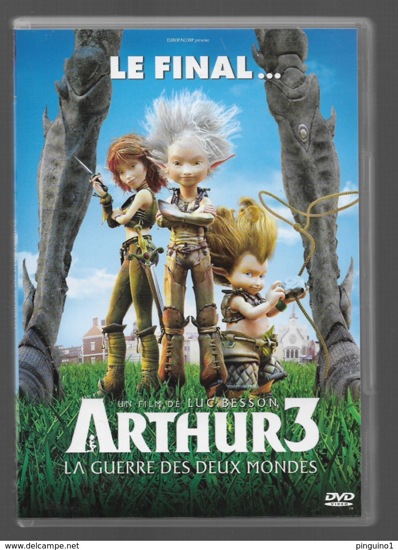 DVD  Arthur 3  La Guerre Des Deux Mondes - Animation