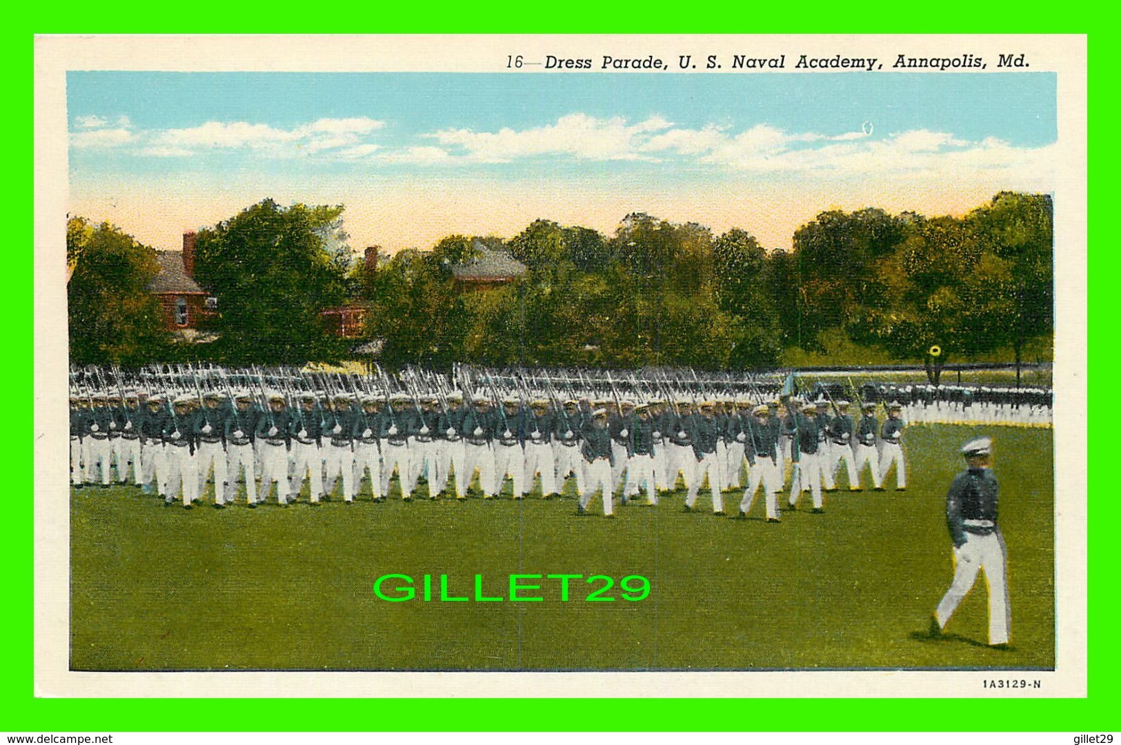 ANNAPOLIS, MD -  MILITARIA - DRESS PARADE, U. S. NAVAL ACADEMY - THE MIDSHIPMEN - GEO J. DAVIS - - Annapolis – Naval Academy