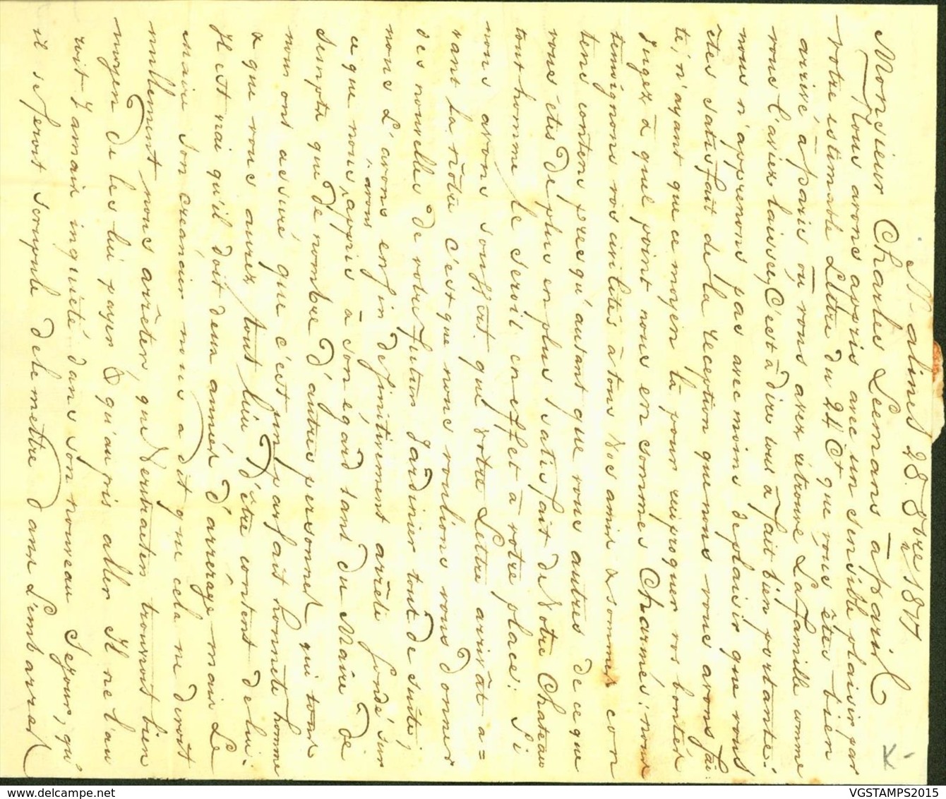 Belgique 1817 - Précurseur De Mechelen à Paris.......  (BE) DC-4335 - Autres & Non Classés