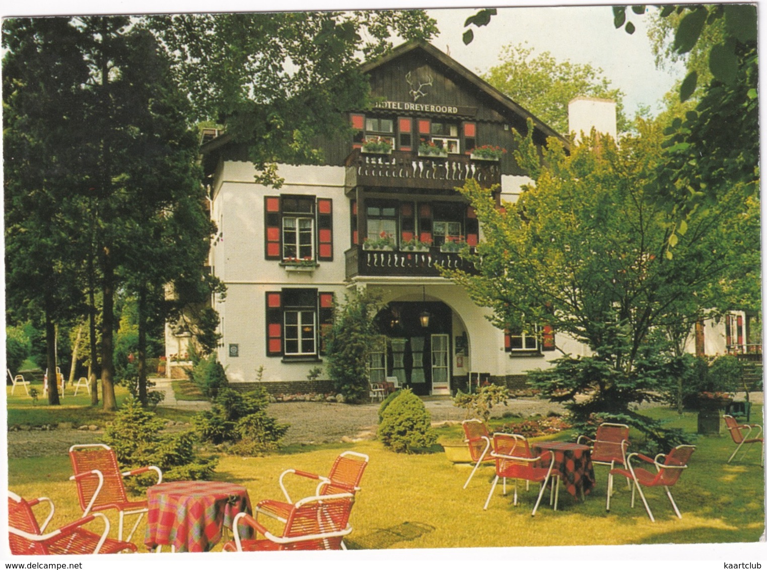 Oosterbeek - Hotel 'Dreyeroord' - Terras Voorzijde - Oosterbeek