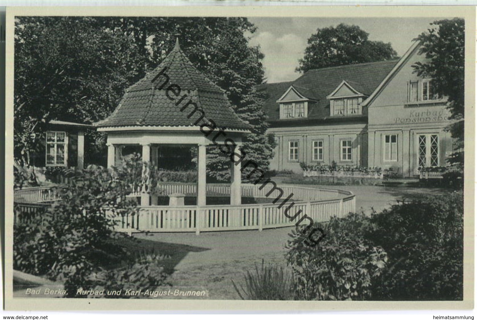 Bad Berka - Kurbad Und Karl August Brunnen 30er Jahre - Bad Berka