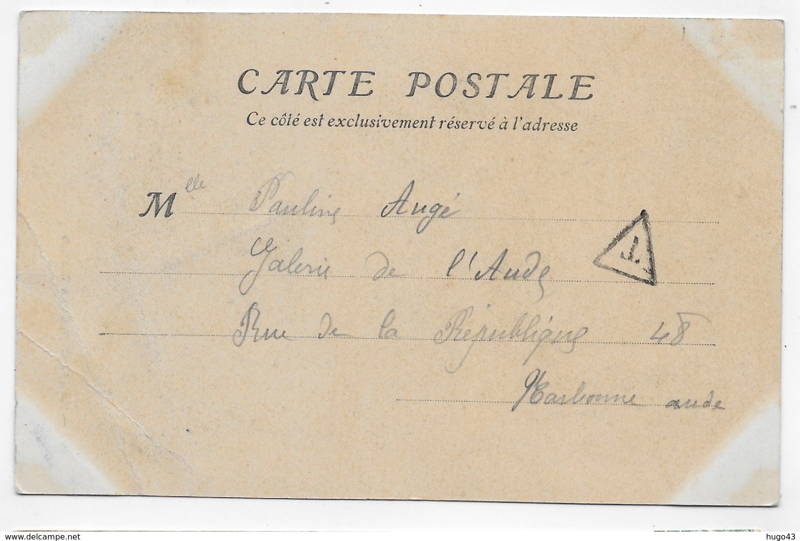 (RECTO / VERSO) MONTE CARLO - N° 197 - LE THEATRE - PLI ANGLE BAS A GAUCHE - CPA PRECURSEUR VOYAGEE - Teatro De ópera