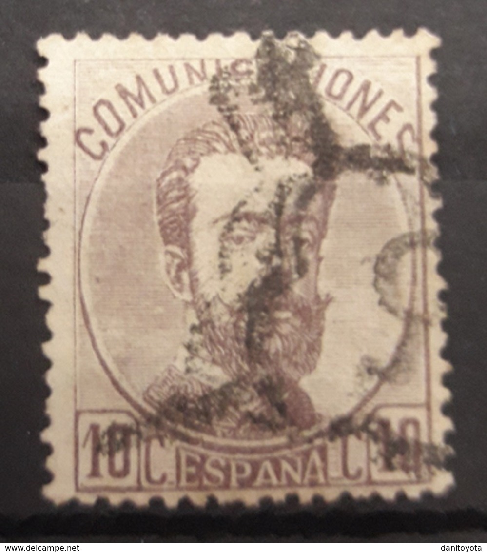 ESPAÑA.  EDIFIL 120 US.  5 CT VIOLETA  AMADEO I. CATÁLOGO 250 € - Used Stamps
