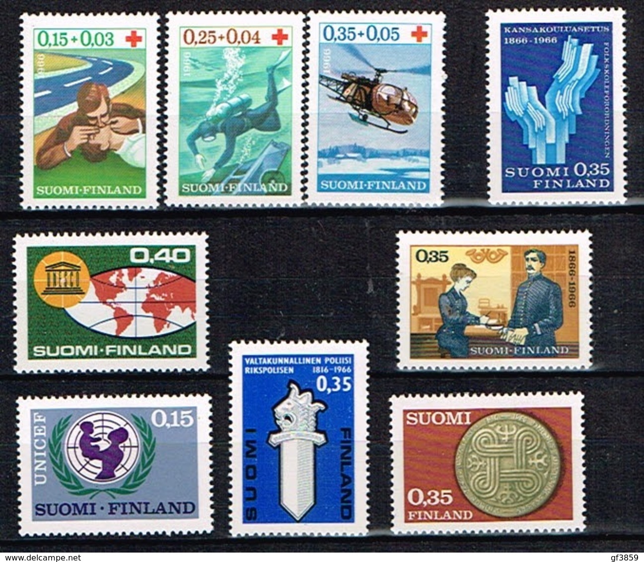 FINLANDE / Neufs **/MNH**/ 1966 - Année Complète - Full Years