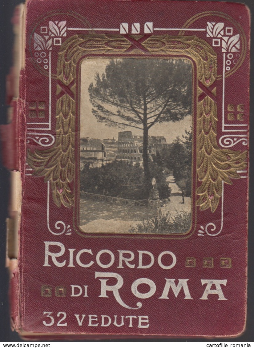 Roma - Set Of Postcards - 1900 Art Nouveau Book Of Cards - 32 Cards Of 160/110 Mm - Collezioni & Lotti