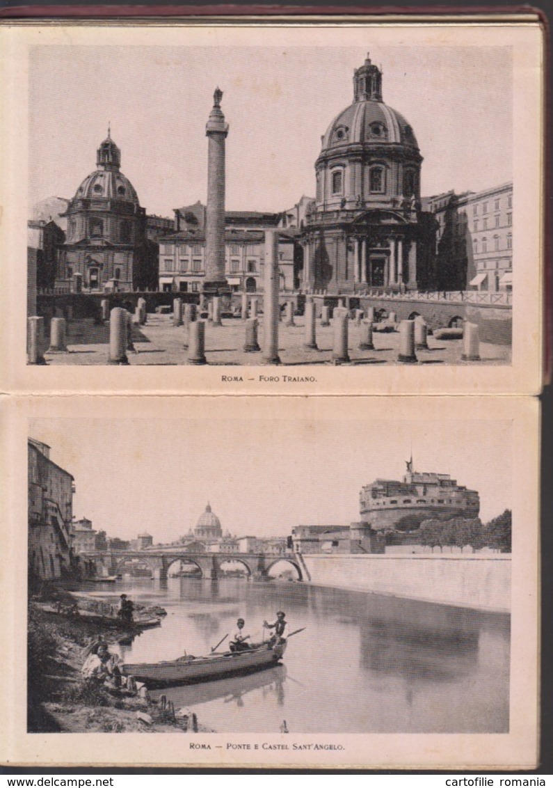 Roma - Set of postcards - 1900 art nouveau book of cards - 32 cards of 160/110 mm