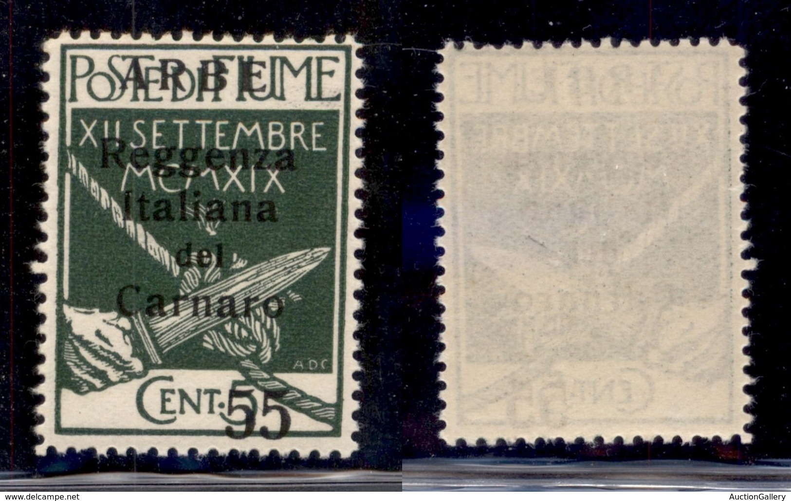 Occupazioni I Guerra Mondiale - Arbe - 1920 - 55 Cent Su 5 (10) - Gomma Integra (300) - Sonstige & Ohne Zuordnung