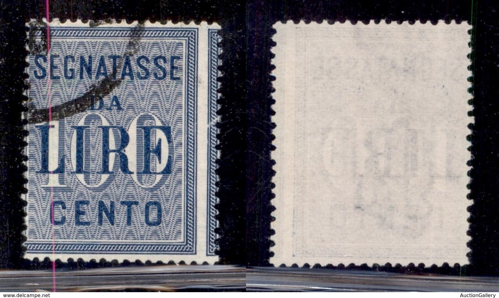 Regno - Segnatasse - 1903 - 100 Lire (32 Varieta) - Usato - Dentellatura Verticale Spostata (cornice A Destra) Non Catal - Otros & Sin Clasificación