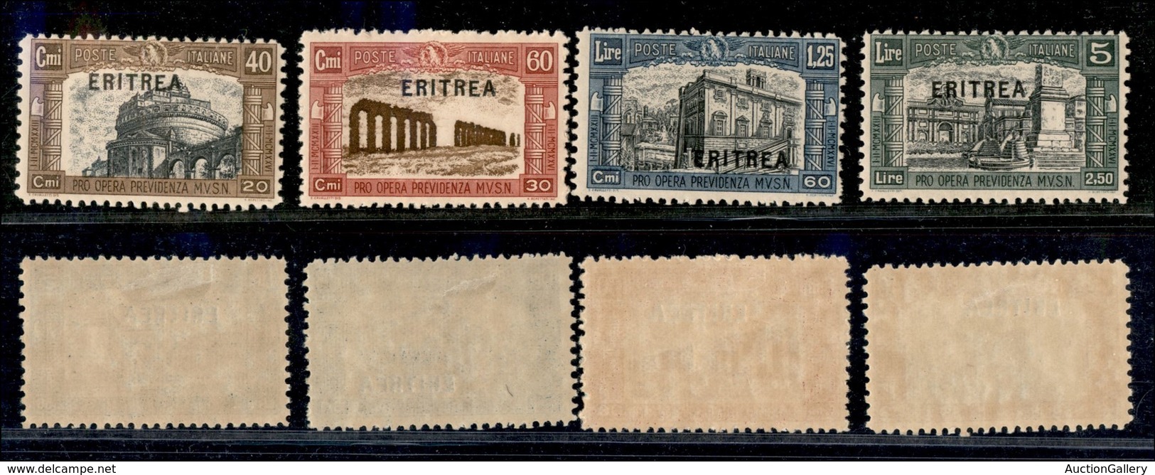 Colonie - Eritrea - Posta Ordinaria - 1927 - Milizia I (116/119) - Serie Completa - Gomma Originale (20) - Otros & Sin Clasificación