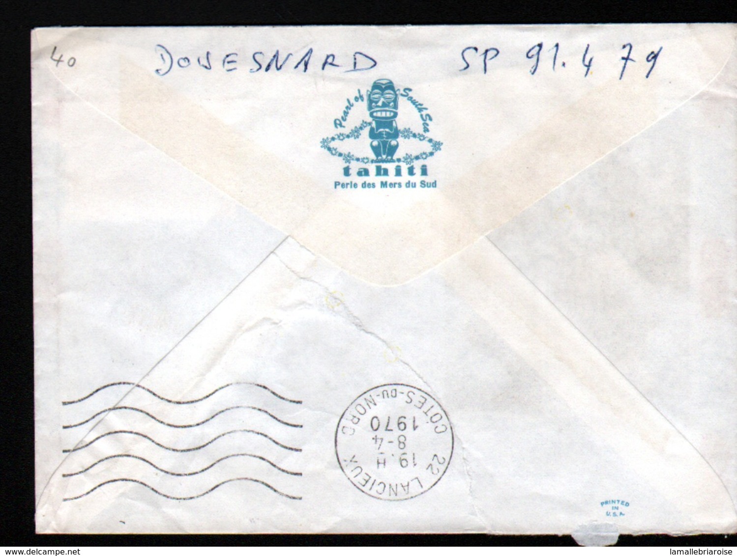 Polynesie, Enveloppe Avec Affranchissement Y&T N°71 - Brieven En Documenten