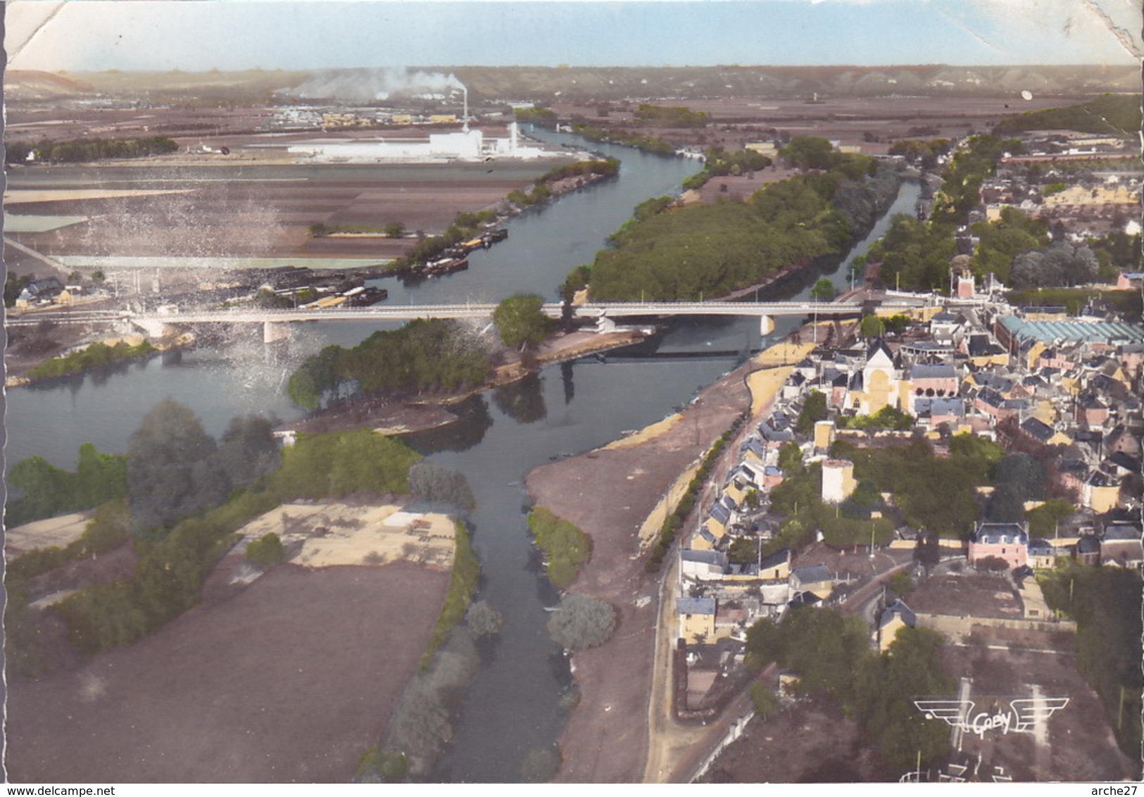 CPSM - 27 - PONT DE L'ARCHE Vue D'ensemble - GF.10 - Pont-de-l'Arche