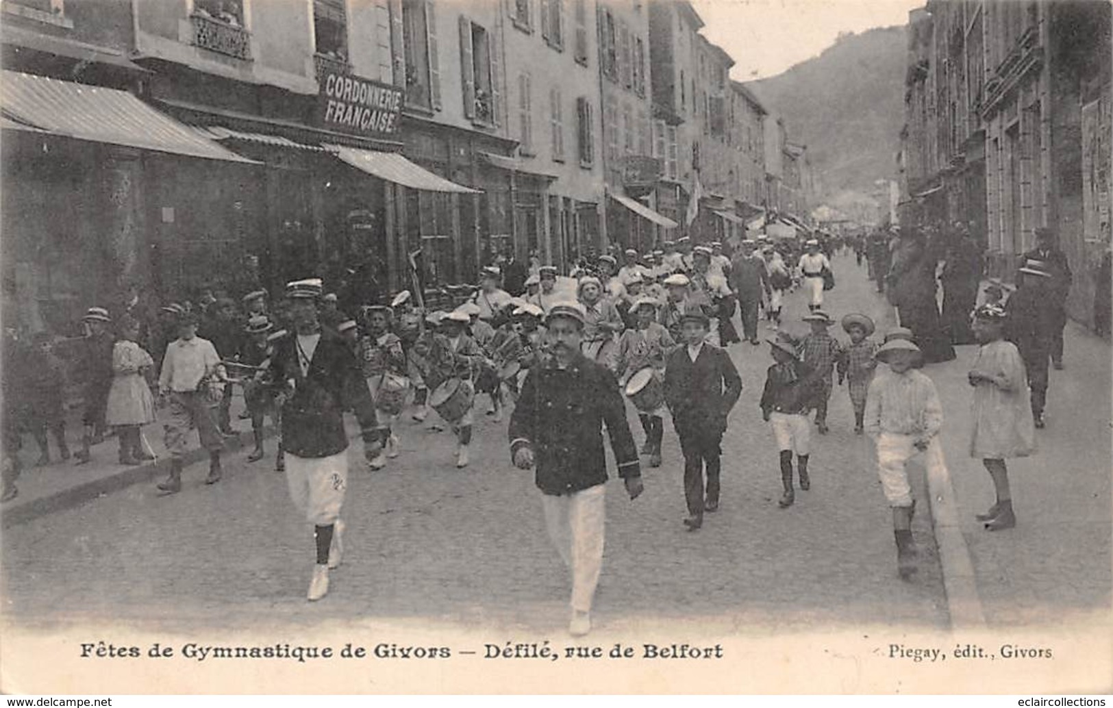 Givors      69         Fêtes De Gymnastique  Défilé Rue De Belfort             ( Voir Scan) - Givors