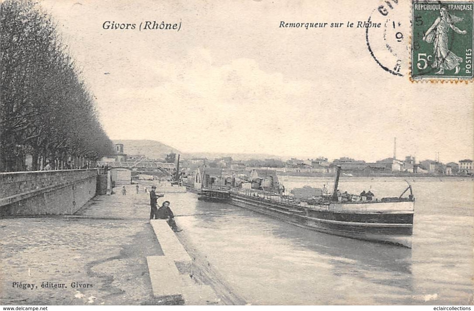 Givors         69        Remorqueur Sur Le Rhône           ( Voir Scan) - Givors