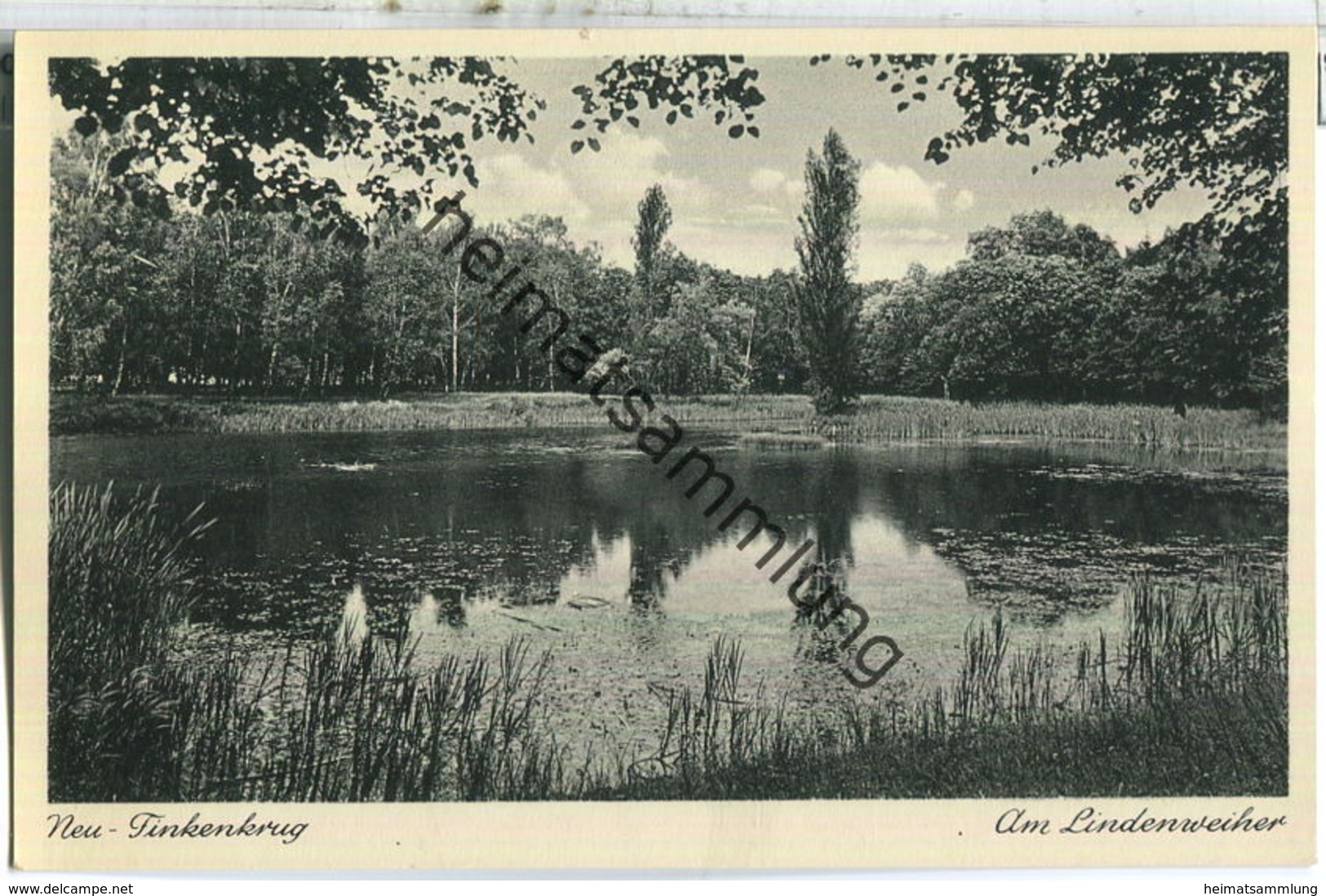 Finkenkrug - Am Lindenweiher - Verlag J. Goldiner Berlin 40er Jahre - Falkensee