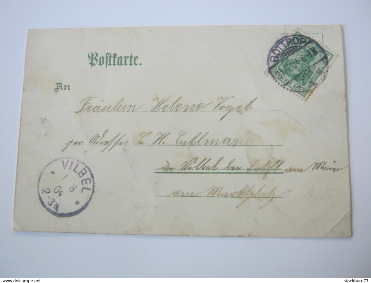 BOTTROP, Seltene Karte Um 1904 Mit Marke + Stempel - Bottrop