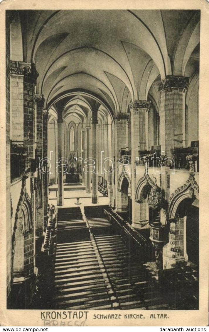 * T2/T3 Brassó, Kronstadt, Brasov; Fekete Templom Belső, Oltár / Schwarze Kirche, Altar / Church Interior, Altar (EK) - Sin Clasificación