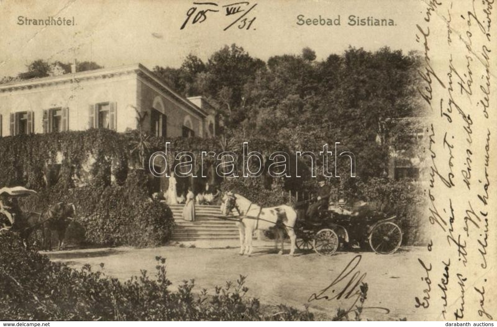 T3 Sistiana, Seebad, Strandhotel / Beach Hotel, Horse Chariot (EB) - Sin Clasificación