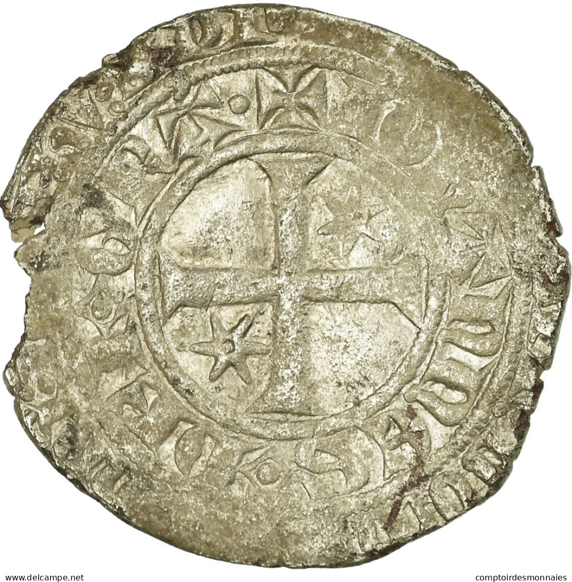 Monnaie, France, Jean II Le Bon, Gros à L’étoile, 1360, TB+, Billon - 1350-1364 Juan II El Bueno
