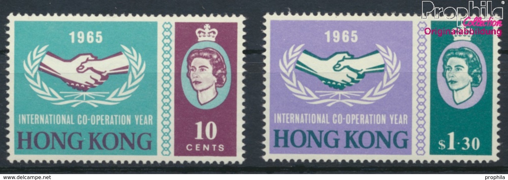 Hongkong 216-217 (kompl.Ausg.) Postfrisch 1965 Zusammenarbeit (9349815 - Unused Stamps