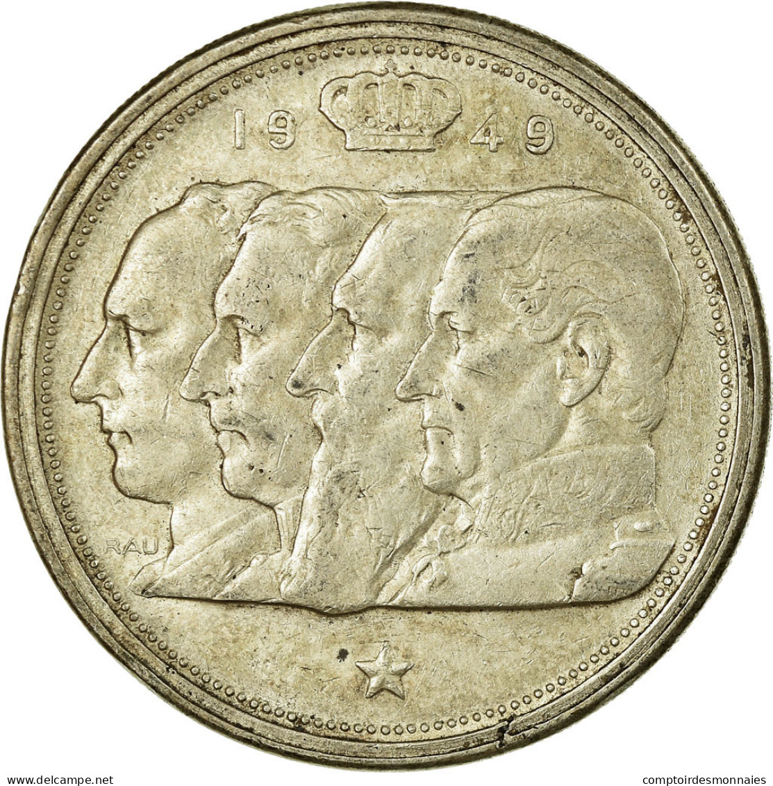 Monnaie, Belgique, 100 Francs, 100 Frank, 1949, TB+, Argent, KM:139.1 - 100 Francs