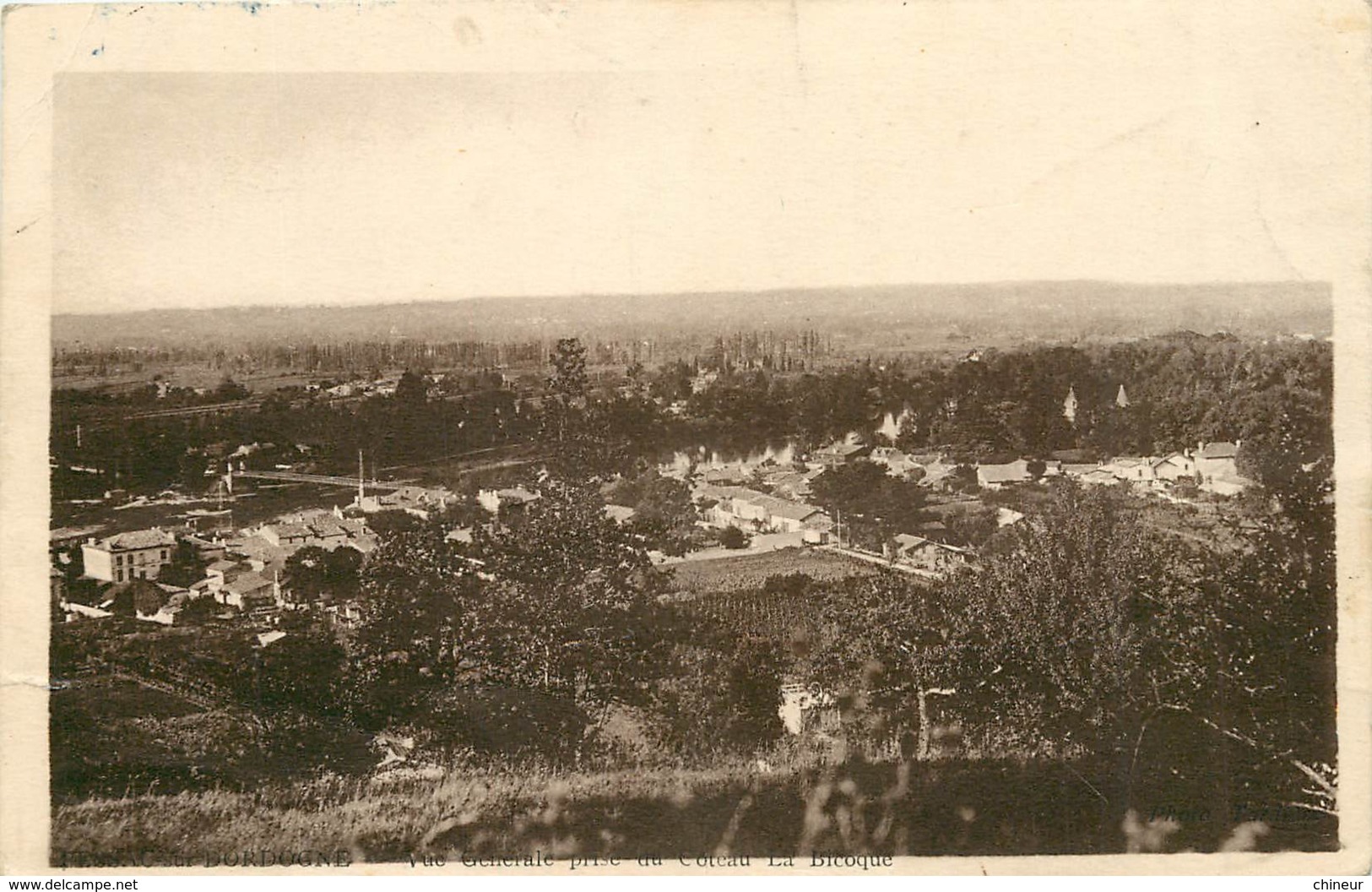 PESSAC SUR DORDOGNE VUE GENERALE PRISE DU COTEAU LA BICOQUE - Pessac