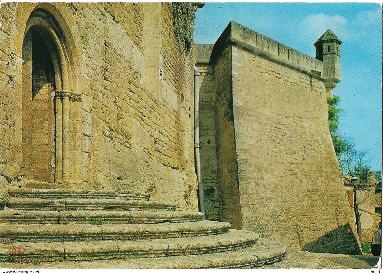 ANSOUIS - L'entrée De L'église Et La Tour Du Guet - Ansouis