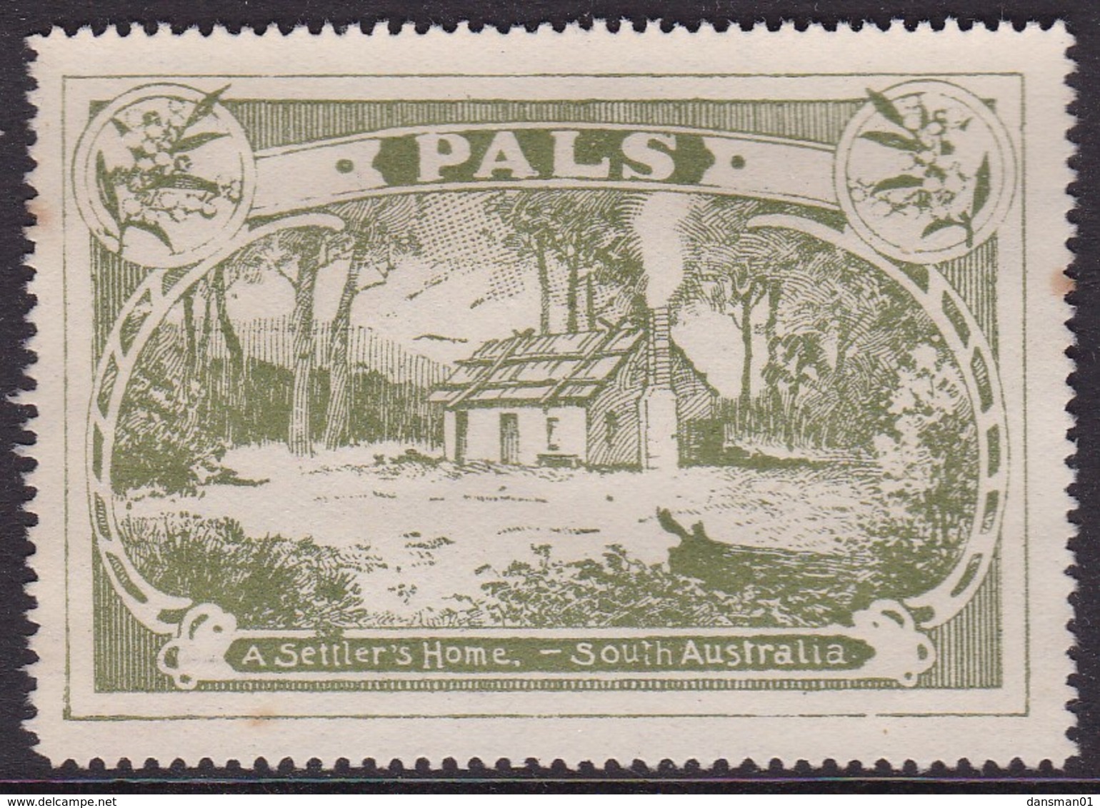 Australia 1920's PALS Label South Australia No Gum - Cinderellas