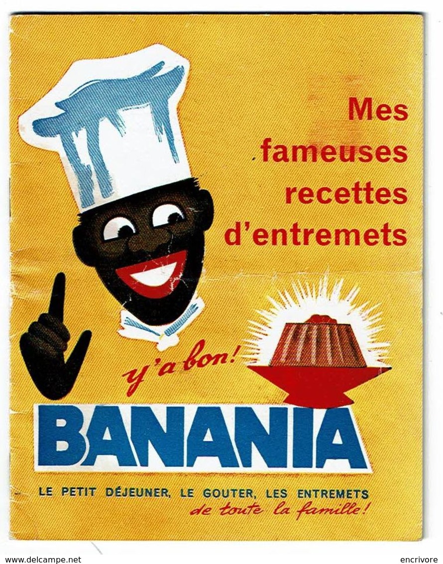 Brochure RECETTES BANANIA entremets Y'a Bon Banania cuisinier flan