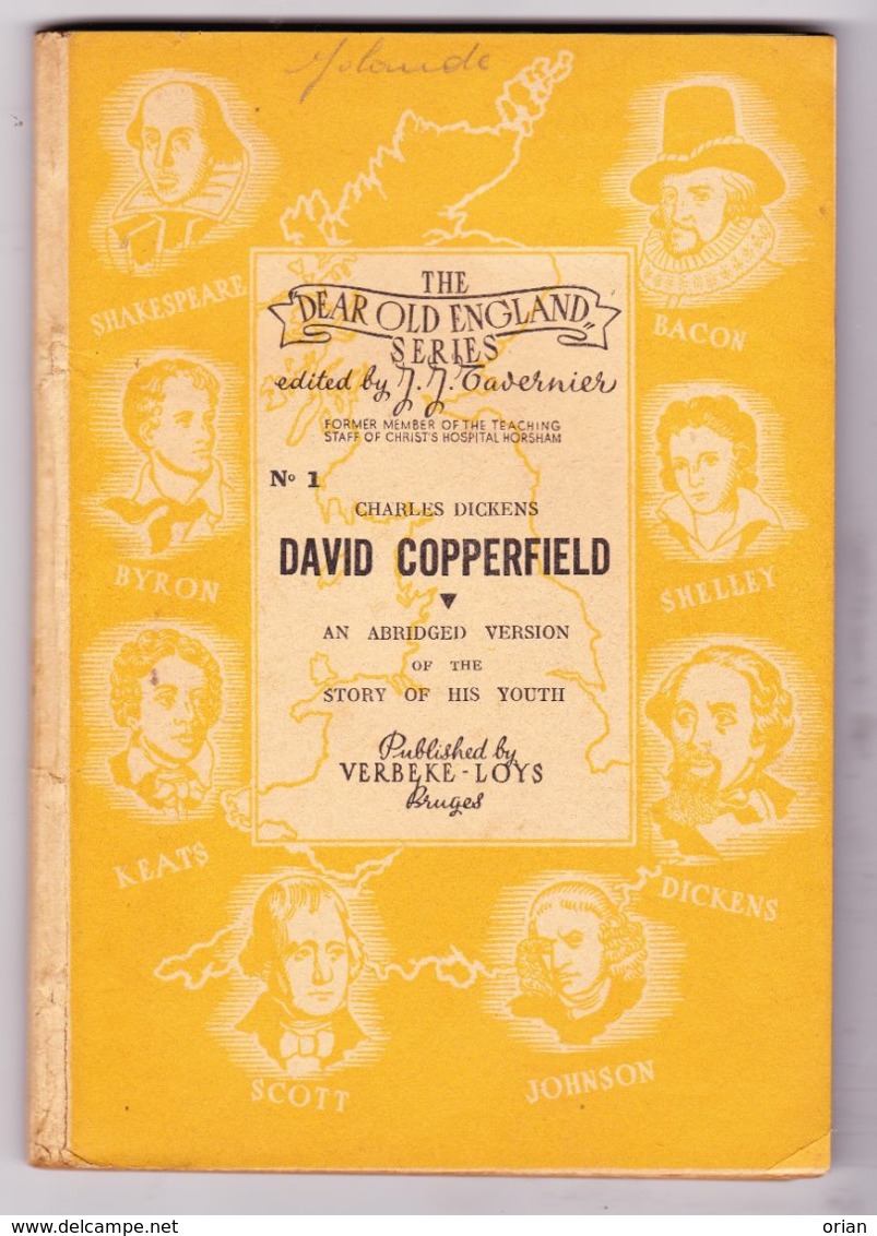 Boek Book David Copperfield By Ch. Dickens / The Dear Old England NR 1 / Ed. Tavernier - Horsham ENG / Publ. Brugge BE - Engelse Taal/Grammatica