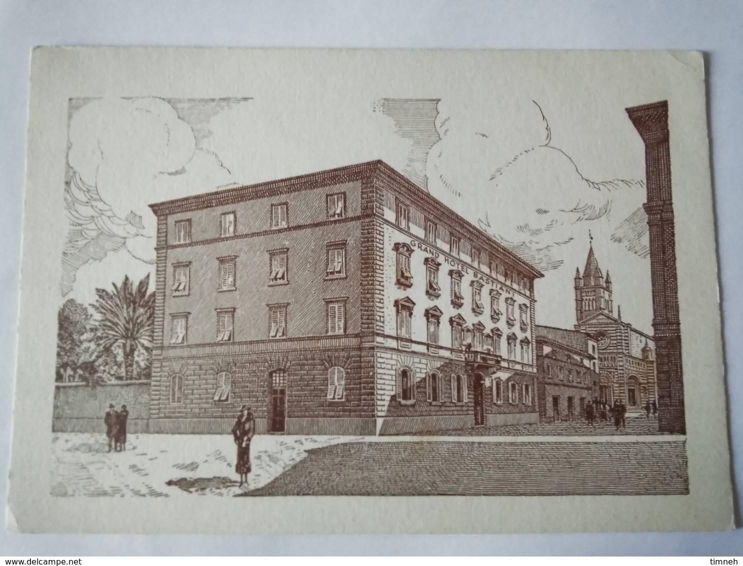 CPM. GRAND HOTEL BASTIANI - GROSSETO - ROMA - ITALIE ROME - Illustration - Non écrite - Wirtschaften, Hotels & Restaurants