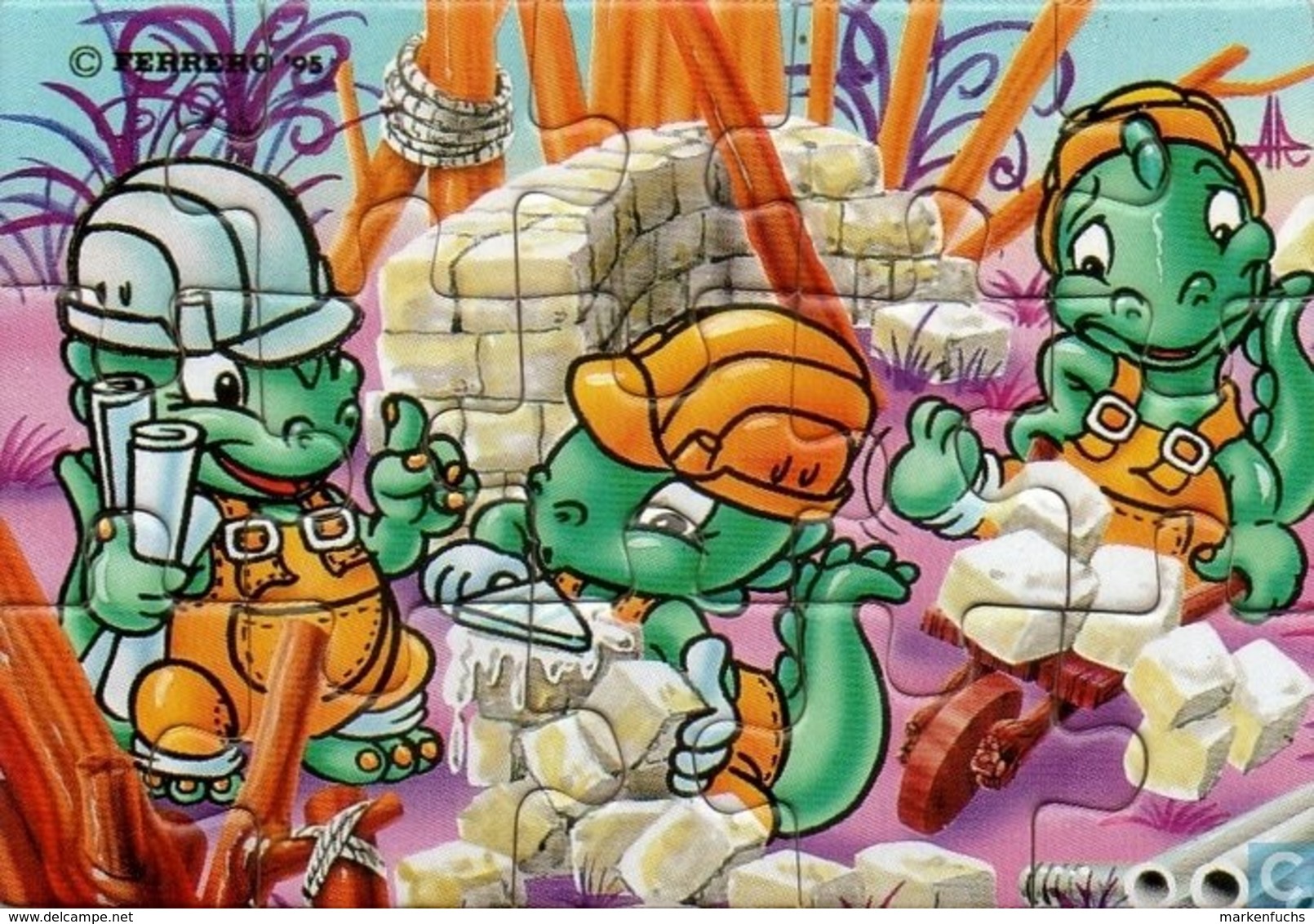 Die Dabsy Dinos 1994 / Puzzle Links Oben - Maxi (Kinder-)