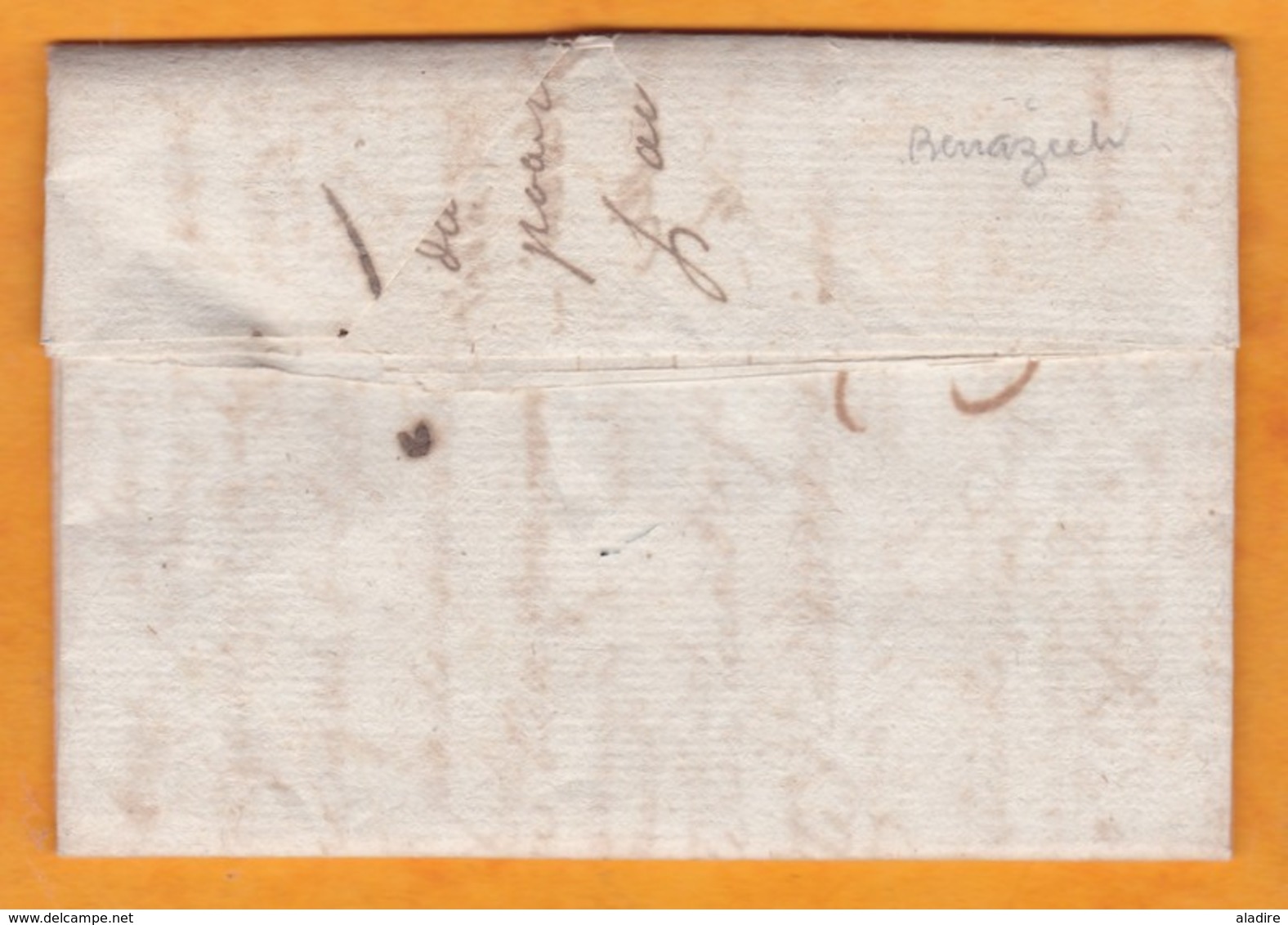 1787 - Marque Postale Clermont L' Hérault Sur Lettre Pliée Avec Correspondance De 3 Pages Vers Marseille, BdR - 1701-1800: Précurseurs XVIII