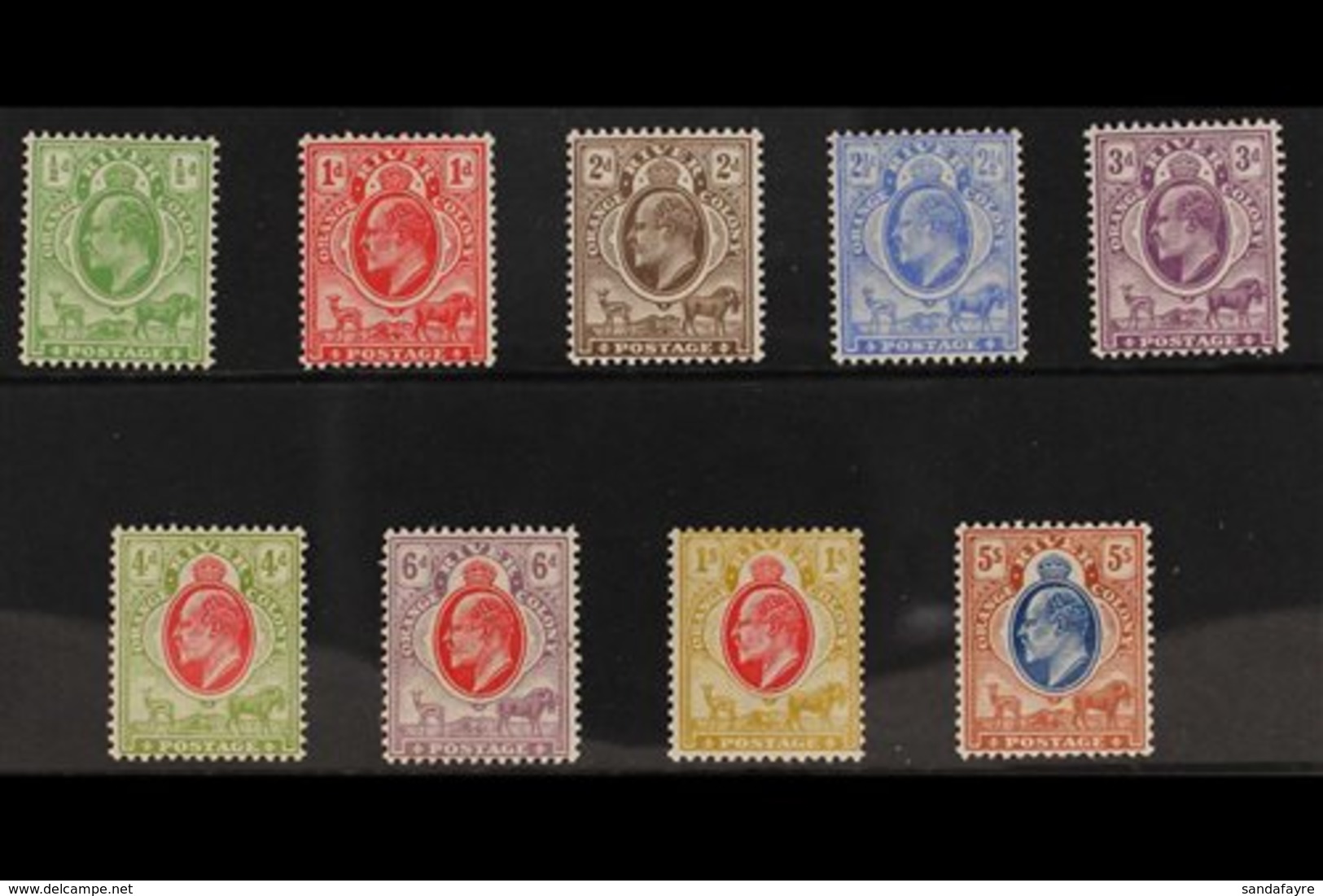 ORANGE RIVER COLONY  1903-04 (wmk Crown CA) KEVII Complete Set, SG 139/47, Very Fine Mint. Fresh And Attractive. (9 Stam - Unclassified