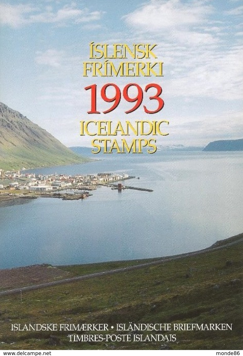 ISLANDE- Année Complète 1993 ** - LUXE Dans Une Pochette Officielle - Komplette Jahrgänge