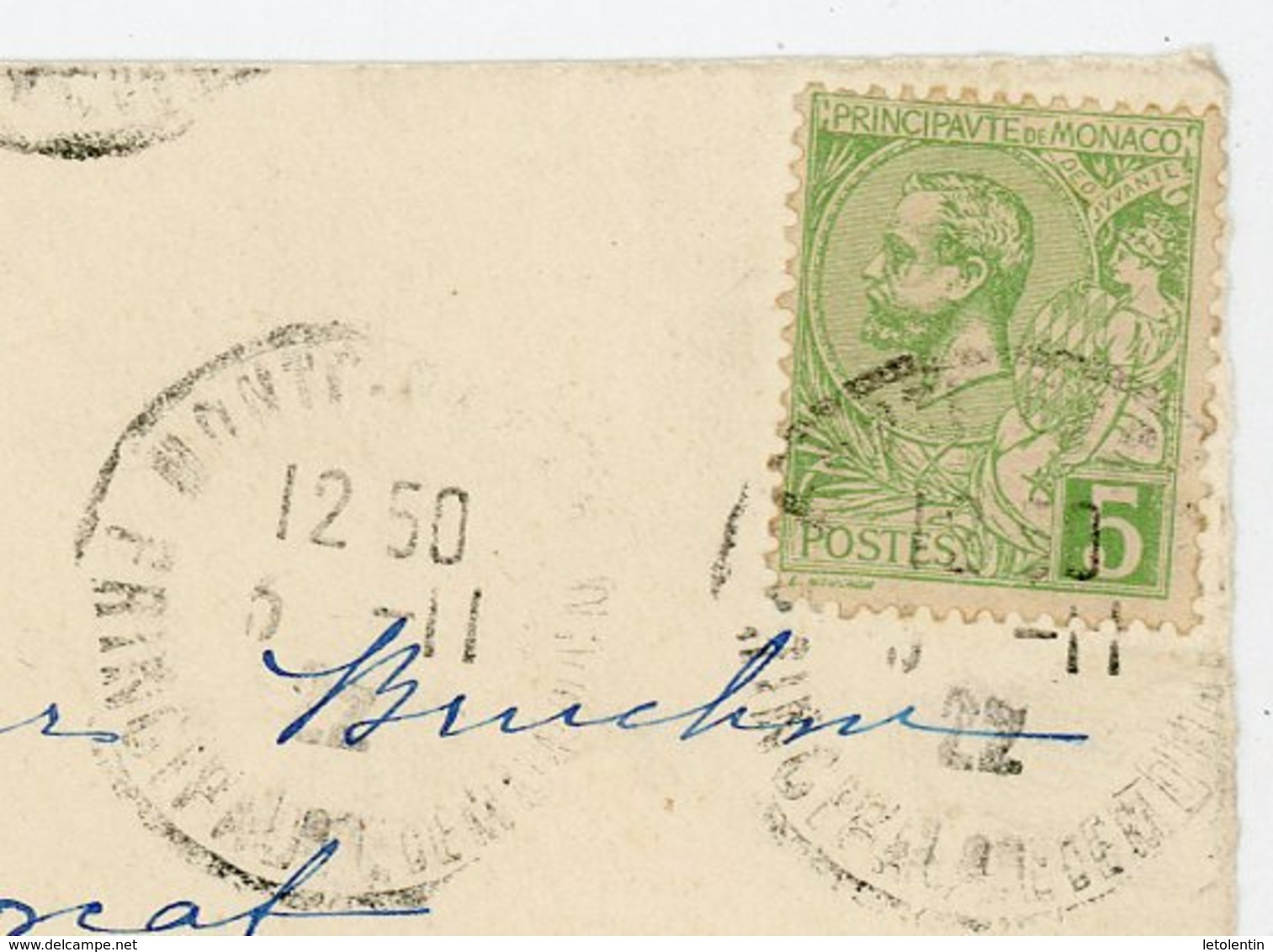 MONACO - Yt N° 22 SUR DEVANT DE LETTRE Obli. " MONTE-CARLO 1922 " POUR LA FRANCE (LONS-LE-SAUNIER) - Cartas & Documentos