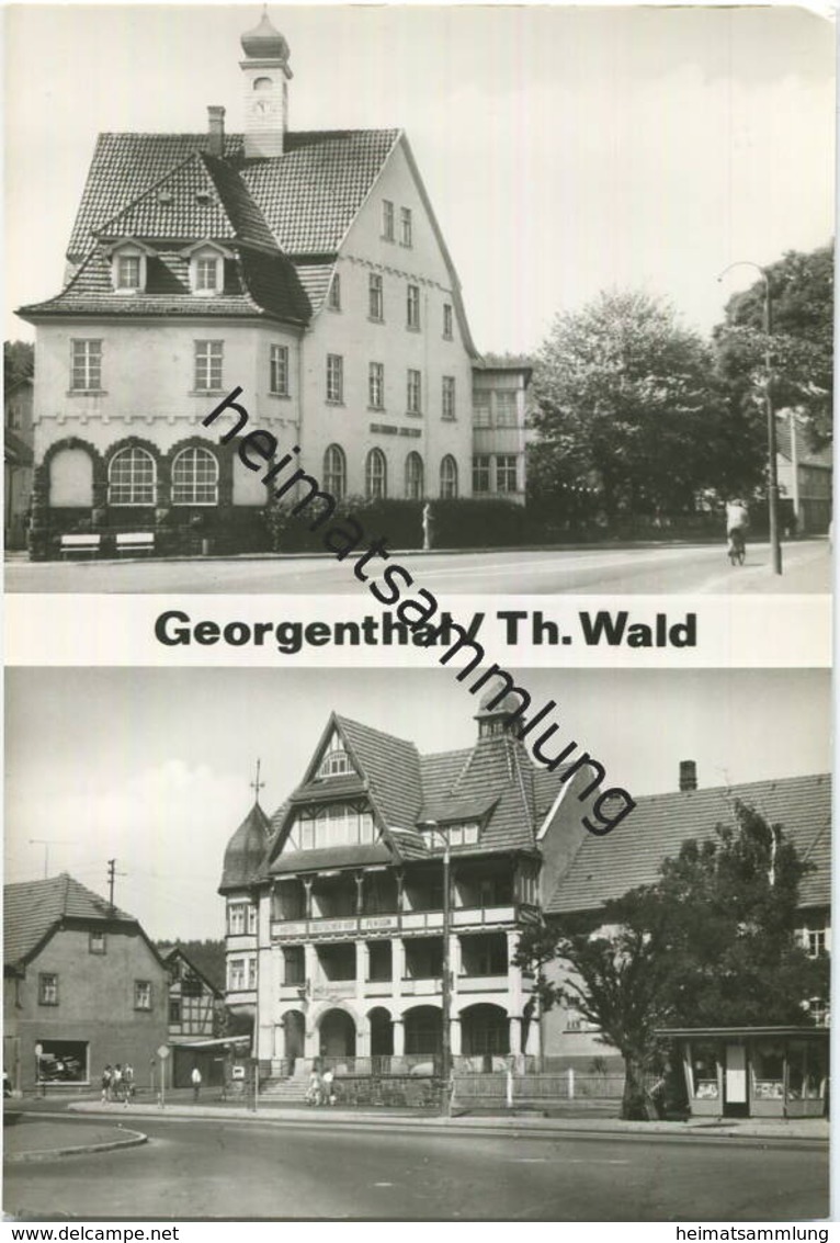 Georgenthal - Ferienheim Clara Zetkin - Hotel Deutscher Hof - Foto-AK Grossformat - Verlag Bild Und Heimat Reichenbach - Georgenthal