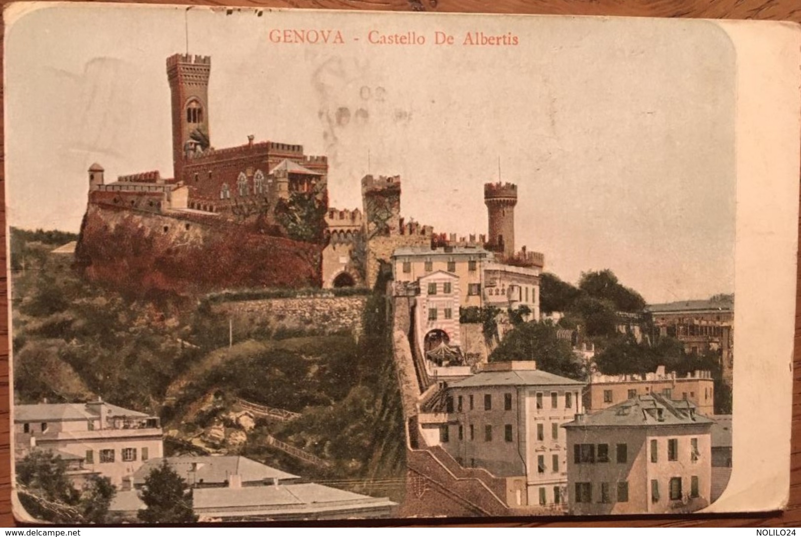 CPA, GENOVA / GENOA, CASTILLO De ALBERTIS , écrite En 1906 - Genova (Genoa)