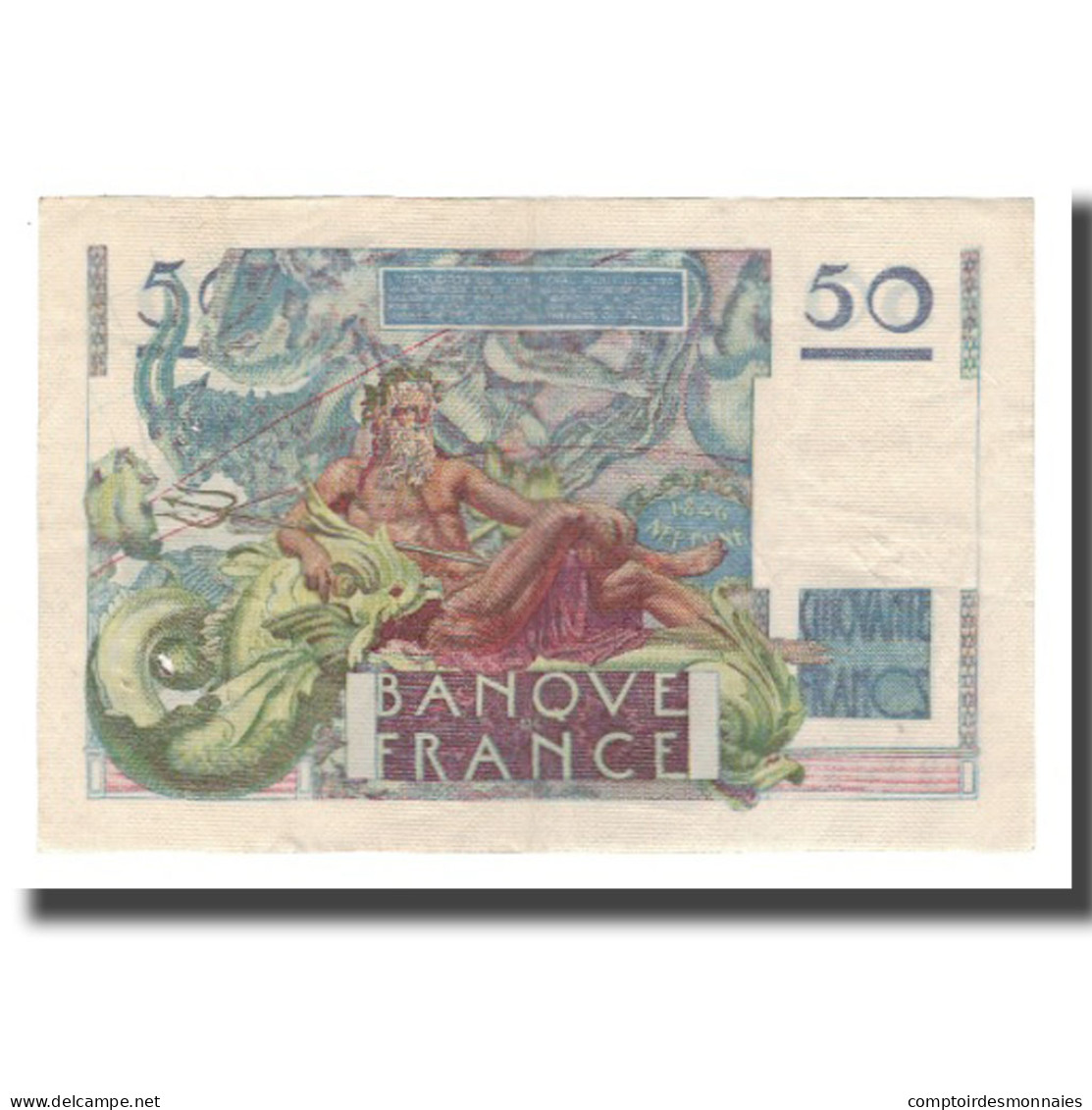 France, 50 Francs, 1946, 1946-03-28, TTB, Fayette:20.02, KM:127a - 50 F 1946-1951 ''Le Verrier''