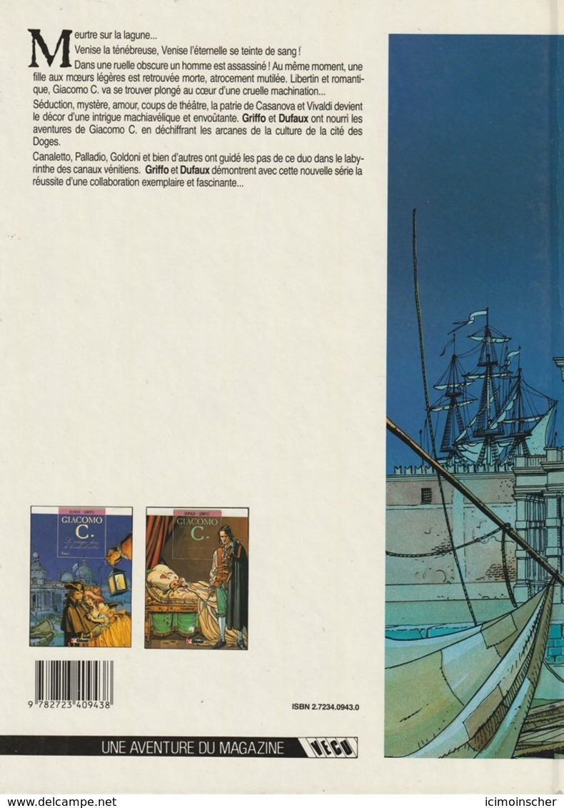 GIACOMO C - 1 - Edition De 1989 - Le Masque Dans La Bouche D'ombre - Giacomo C.