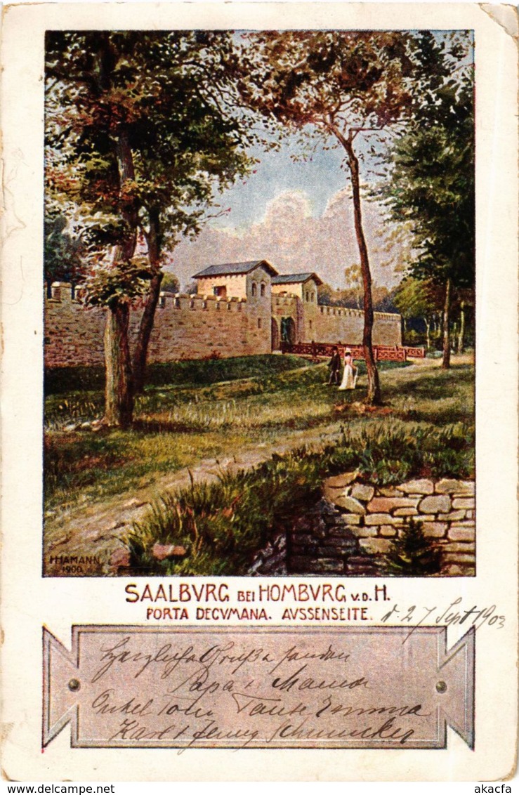 CPA AK Saalburg Porta Decvmana GERMANY (931348) - Saalburg