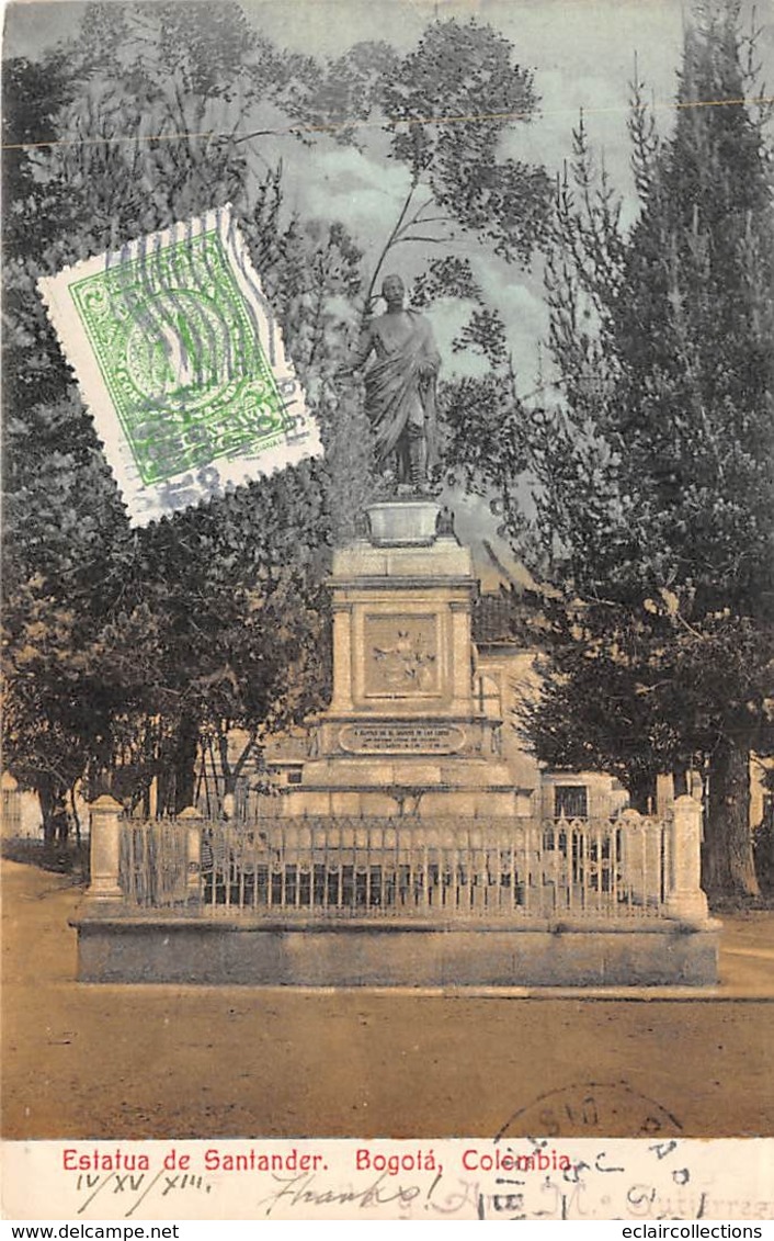 Colombie      Bogota  :  Estatua   De  Santander       (voir Scan) - Colombia