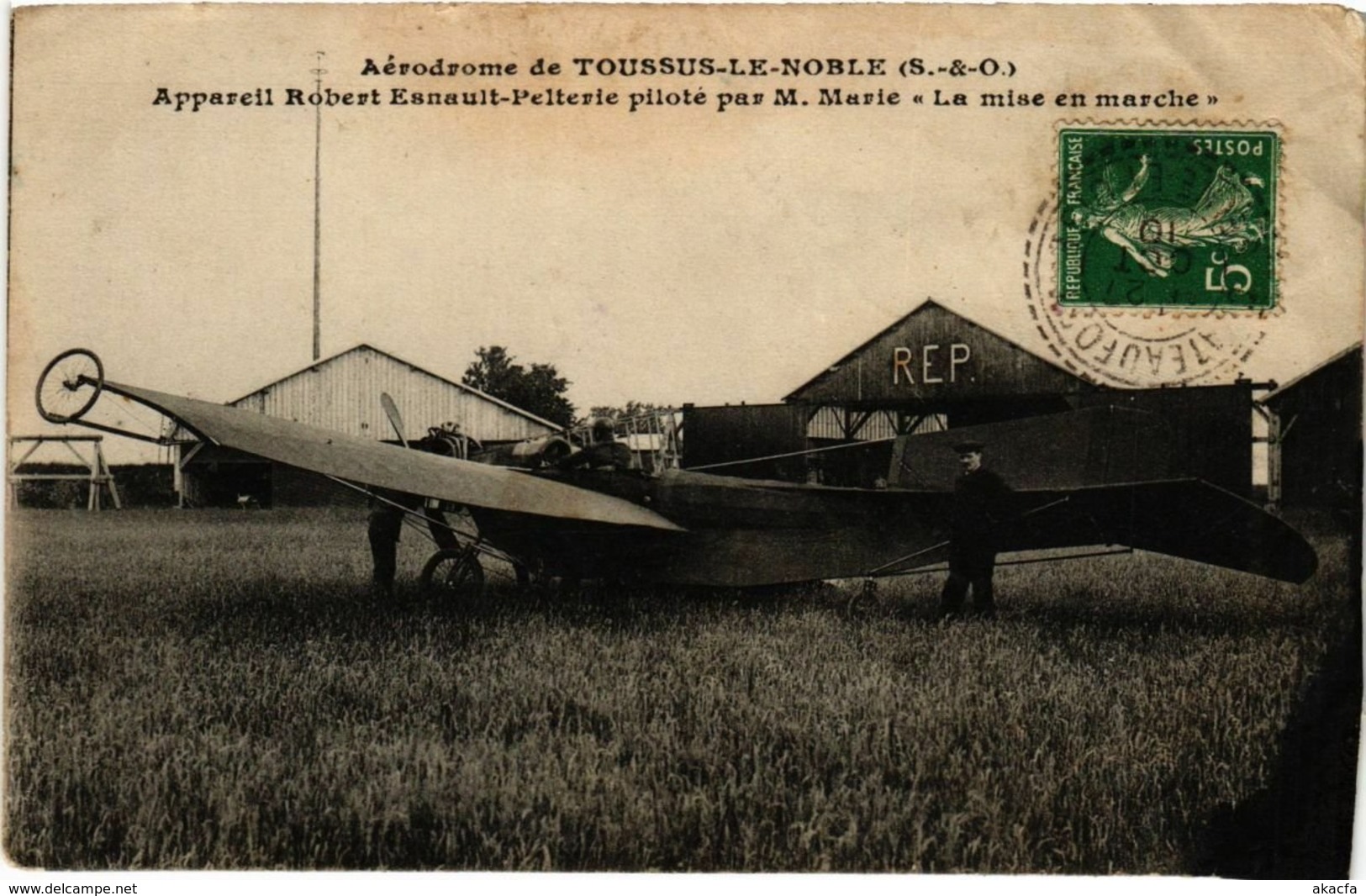 CPA Aerodrome De TOUSSUS-le-NOBLE - Appareil ROBERT Esnault... (246869) - Toussus Le Noble