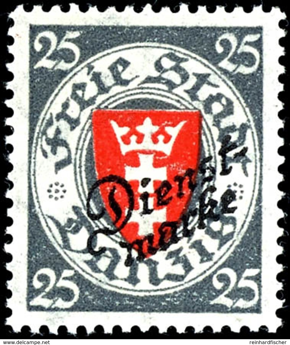 25 Pfennig Staatswappen, Postfrisch, Kurzbefund Soecknick BPP "echt, Einwandfrei", Mi.350,-, Katalog: 46aa ** - Other & Unclassified