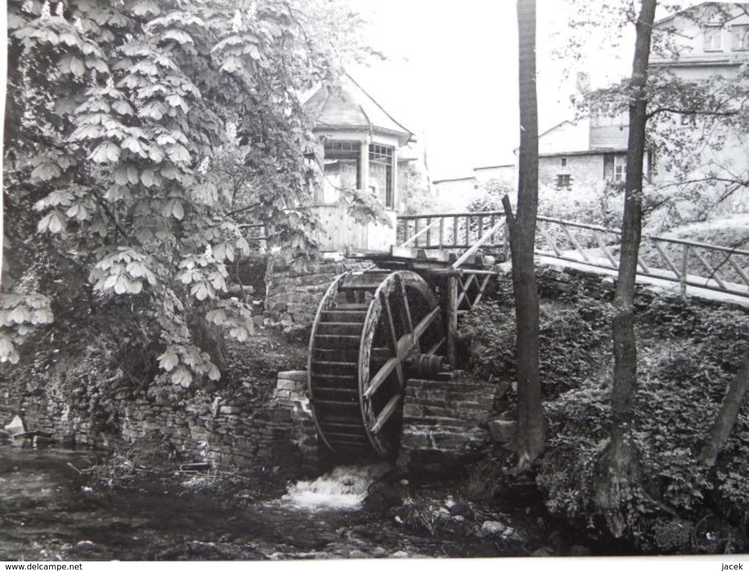 Water Mill Around Tambach - Dietharz / Photographic Print 1973 Year / Thuringer Wald - Tambach-Dietharz