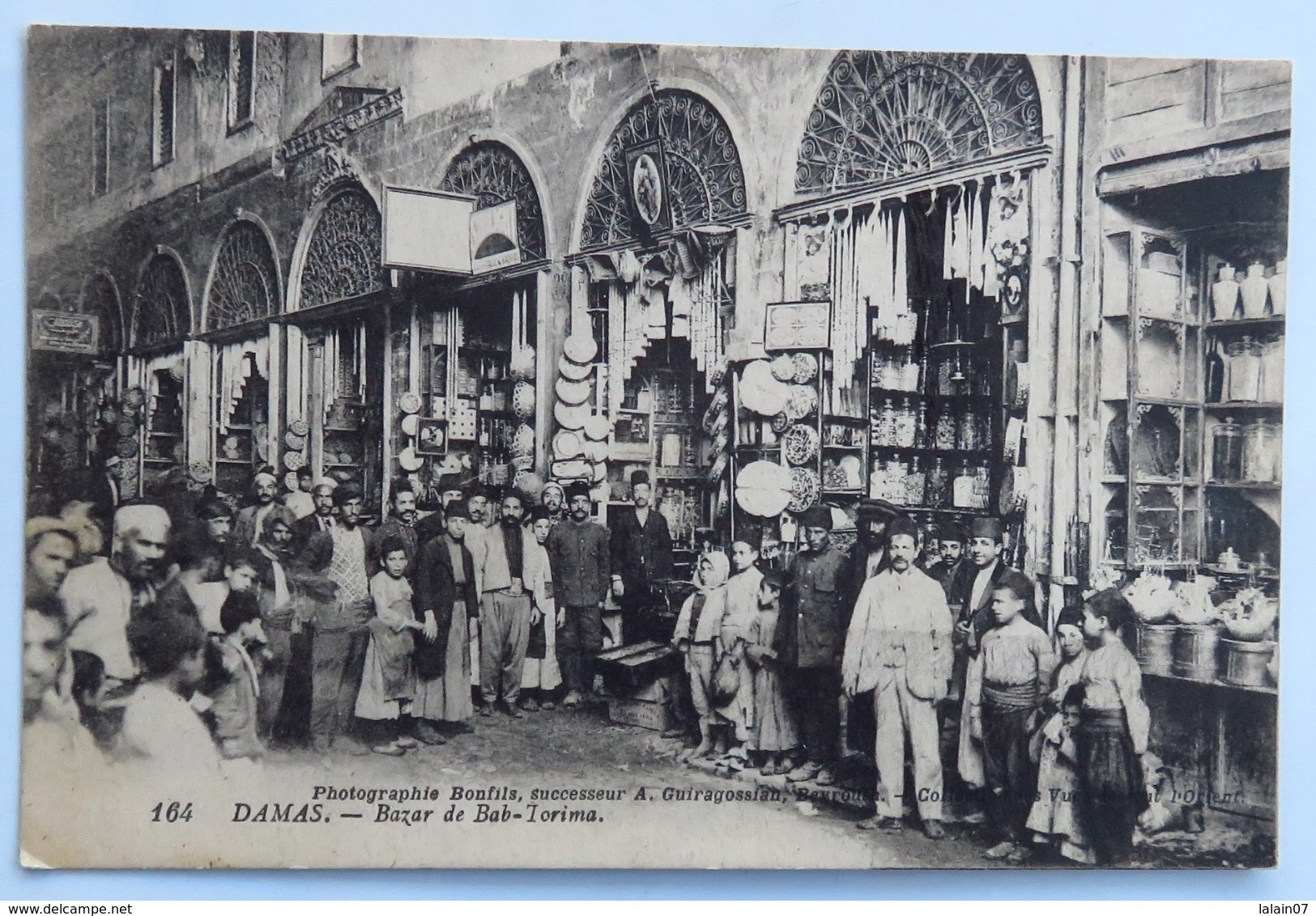 C. P. A. : SYRIA :  DAMAS : Bazar De Bab Torima, Photographie Bonfils - Syrie