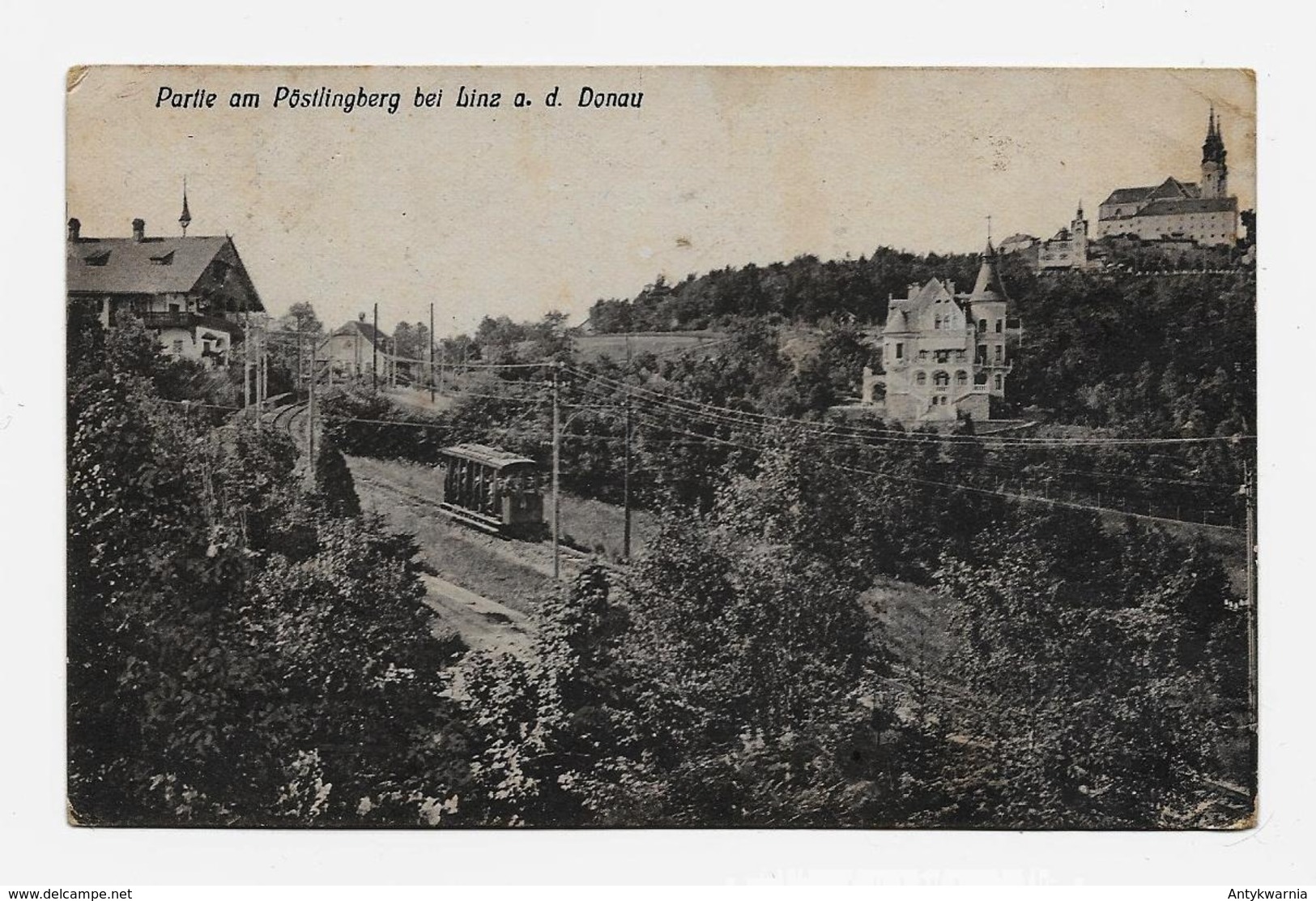 Pöstlingberg Bei Linz Mit Elektrischer Bergbahn 1925y. D076 - Linz Pöstlingberg