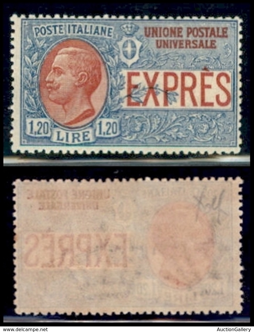REGNO - Espressi - 1922 - Non Emesso - 1.20 Lire (8 Espressi) - Gomma Integra - Wolf (650) - Sonstige & Ohne Zuordnung