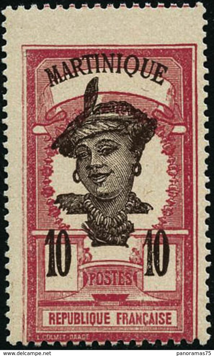 ** N°65 10c Rose, Superbe Décalage Vertical De Martinique Et 10c - TB - Other & Unclassified