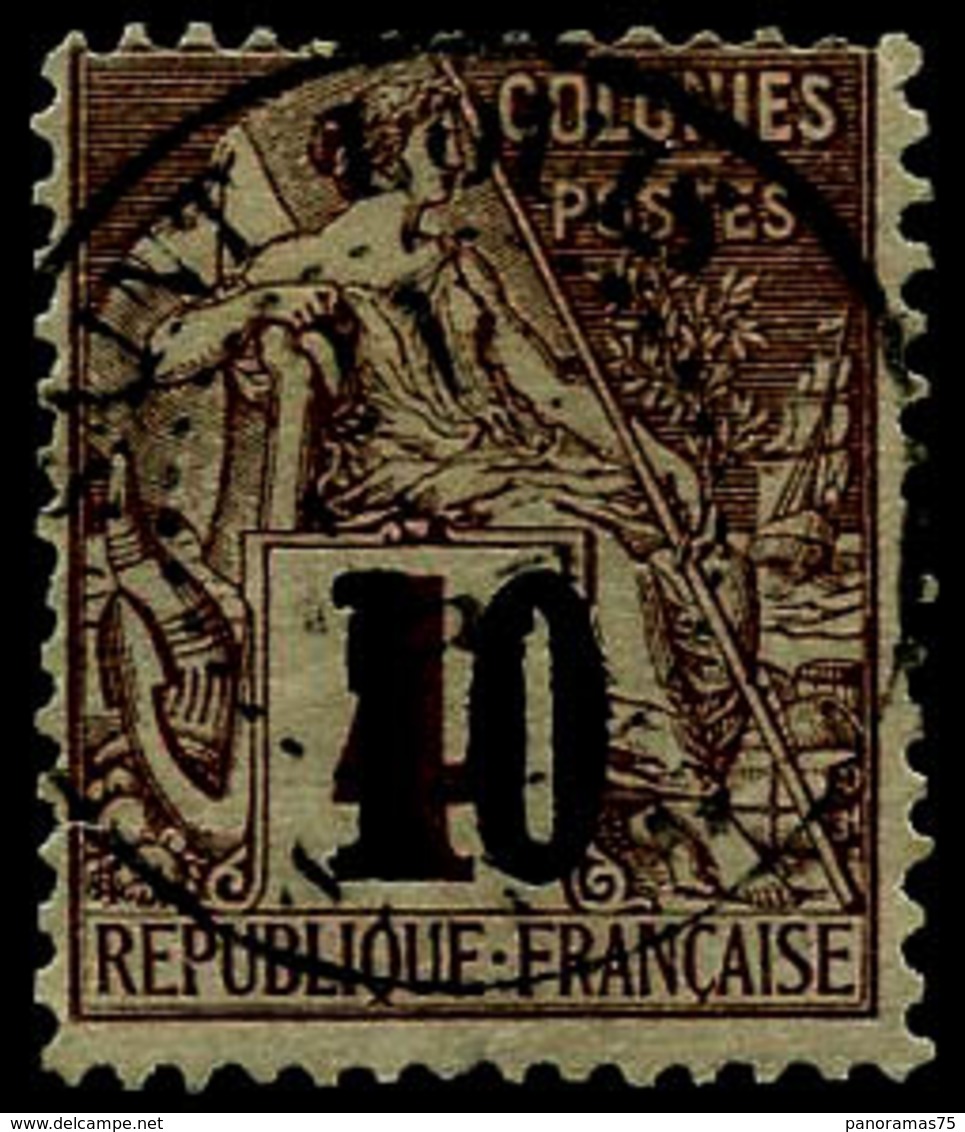 Oblit. N°3b 10s/4c Lilas-brun S/gris , Type III - TB - Other & Unclassified